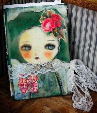 Handmade Art Journal Go Round R41